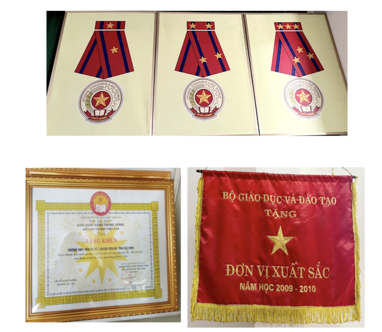 Những danh danh hiệu đày tự hào của Trường THPT Tiên Du 1.