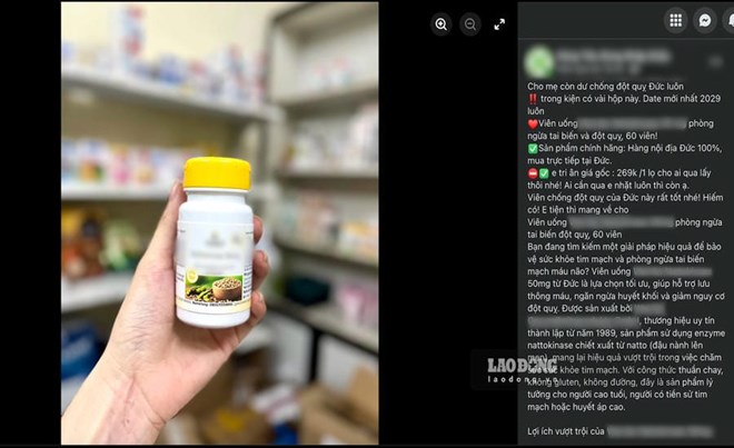 Ma trận quảng cáo thực phẩm chức năng phòng đột quỵ