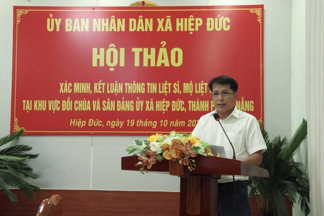 Đà Nẵng xác minh thông tin nghi có nơi chôn cất nhiều liệt sĩ tại Hiệp Đức