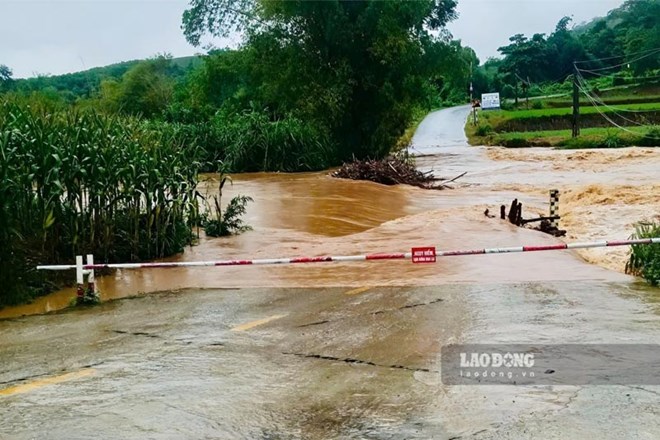 Mưa lũ về, 7 thôn ở Phú Thọ đối mặt nguy cơ bị cô lập