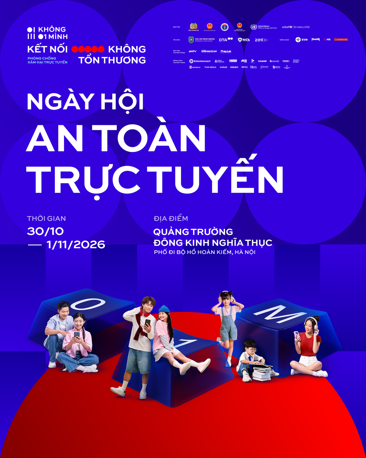 Rapper Đen, MONO, Quang Hùng MasterD sẽ tham gia Ngày hội An toàn trực tuyến “Không Một Mình” 2026