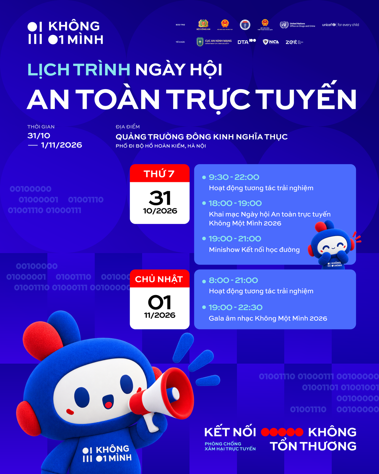 Rapper Đen, MONO, Quang Hùng MasterD sẽ tham gia Ngày hội An toàn trực tuyến “Không Một Mình” 2026